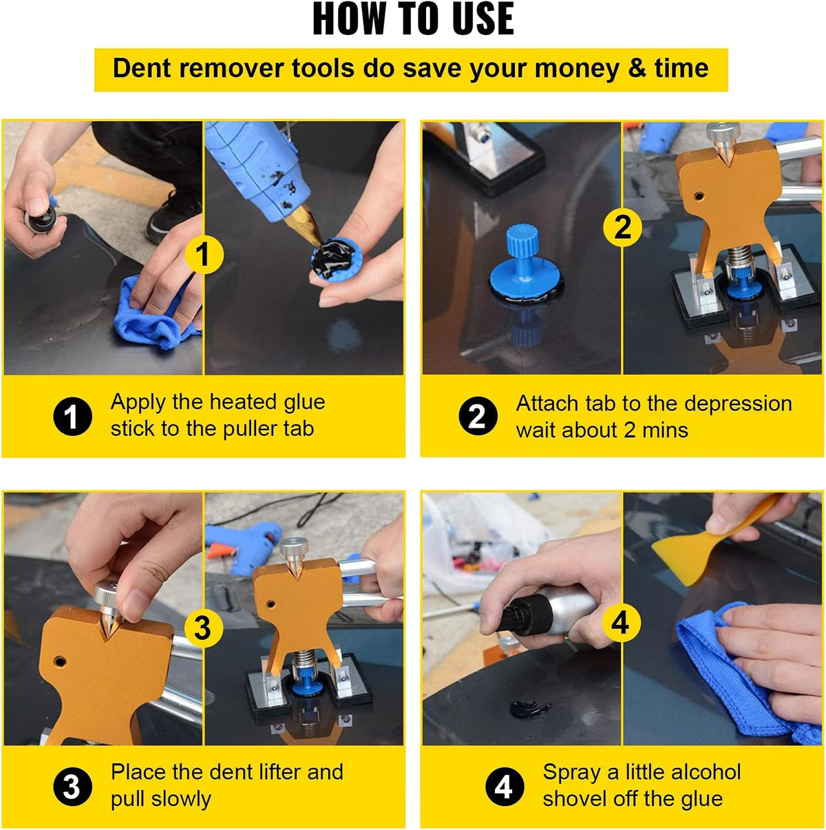 89 PCS Paintless Dent Repair Tools Kit Q385894
