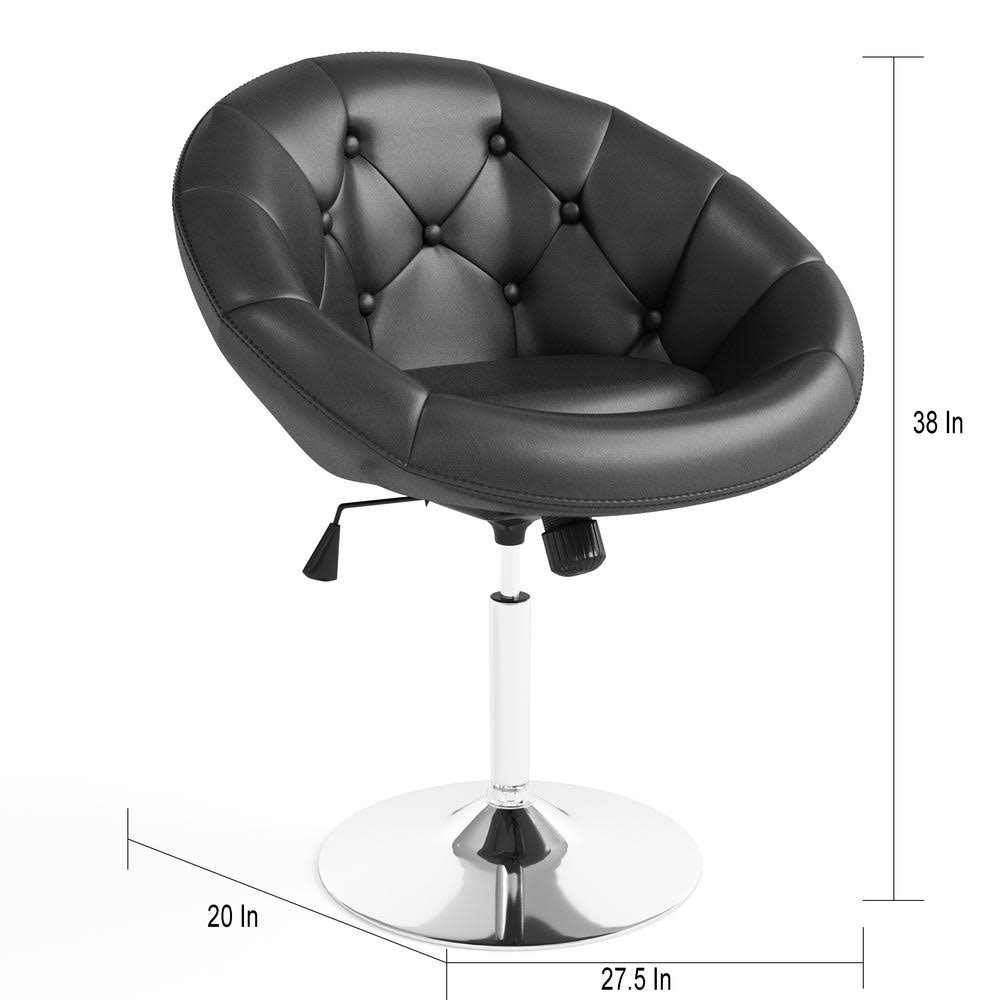 Purple Tufted Tilt Swivel Chair P446
