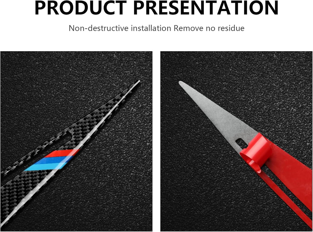 Carbon Fiber Headlights Eyebrows Sticker Decals Trim Cover for BMW E90 T1959