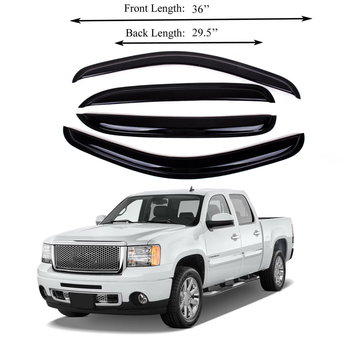 Window Visor Sun Rain Deflector Guard G81120