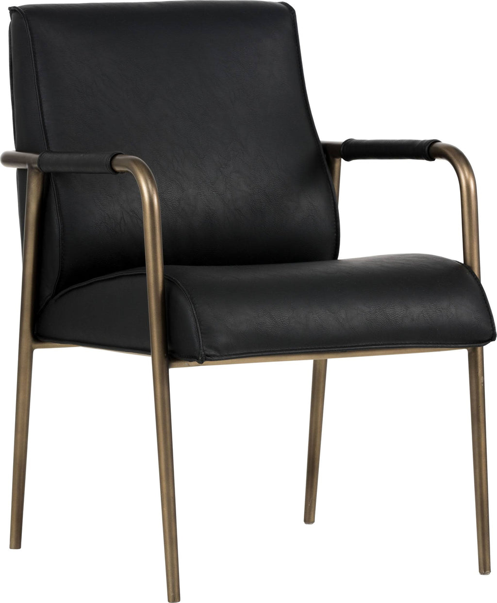Vintage Black Armchair T669