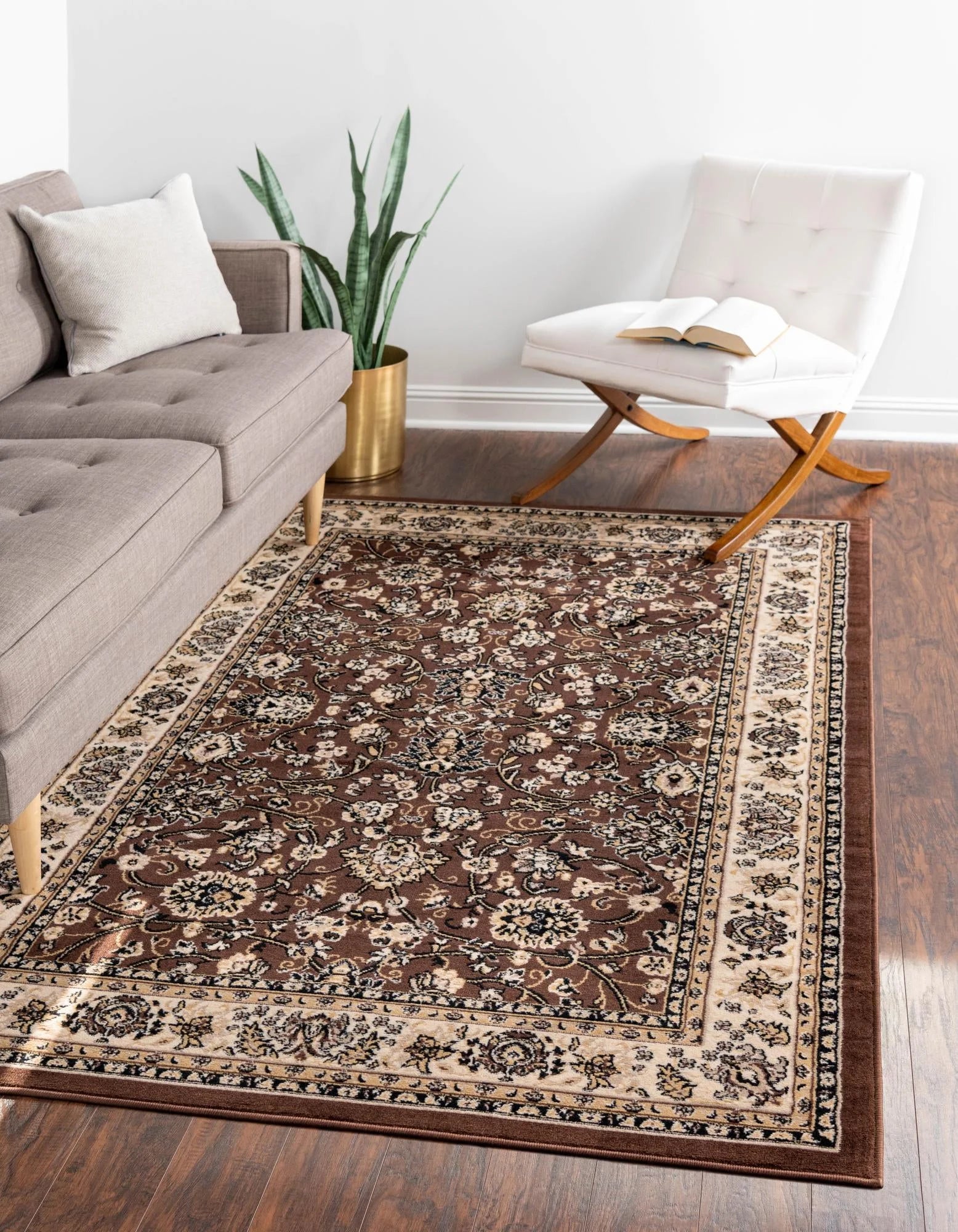 10' x 13' Brown Medium Rug W468863