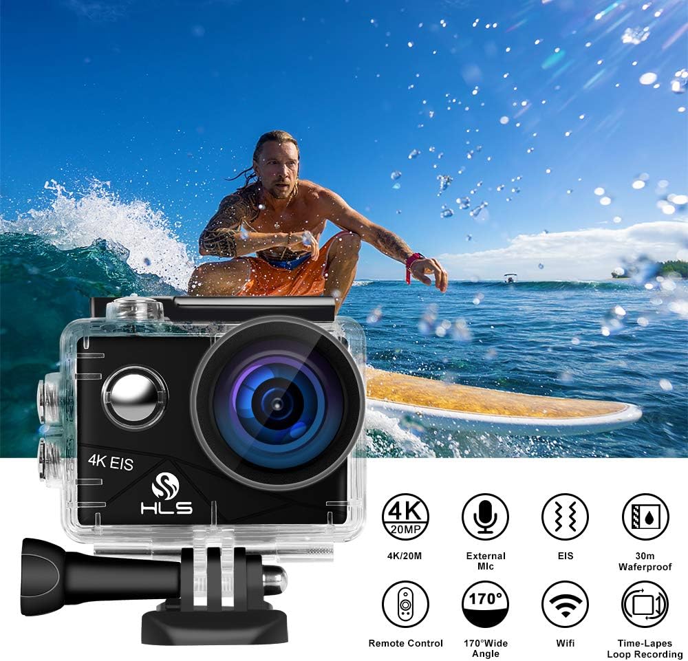 4K Waterproof Action Camera with Wide Angle Lens U52097