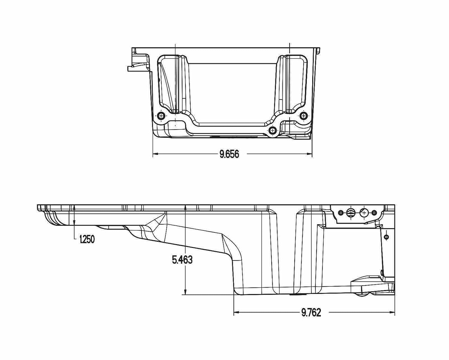 Aluminum Oil Pan Conversion Kit for GM Muscle Car Truck K6532