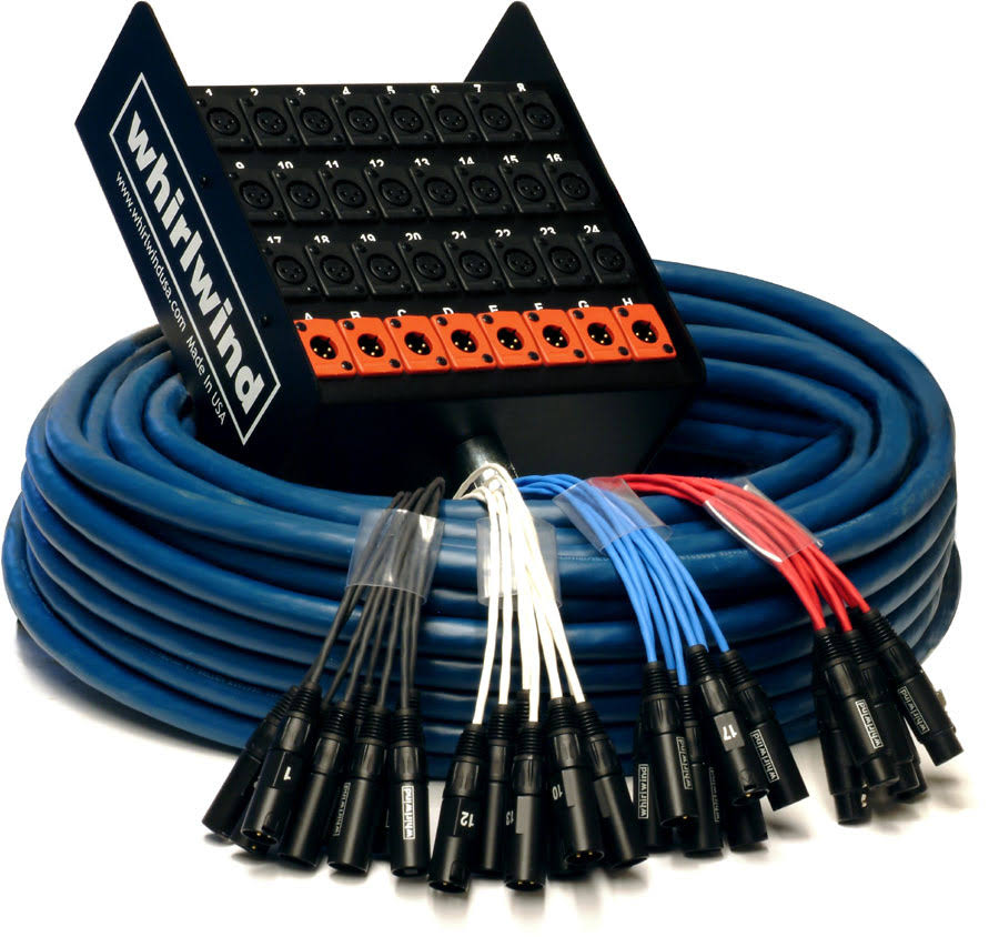24 XLR Inputs 4 XLR Returns Audio Snake V67691