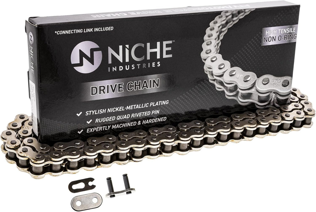 Drive Sprocket Chain Combo Front 16 Rear 48 Tooth 530HZ Standard 116 Links Pack of 2 F1170