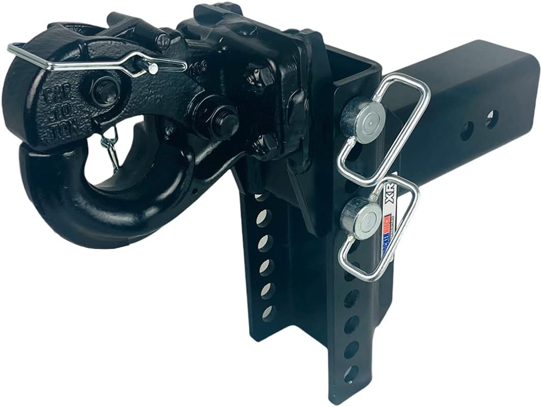 Pintle Hook Drop Ball Mount, Fits 2-1/2" Hitch H302