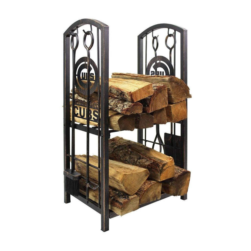 Fireplace Wood Holder & Tool Set E691789