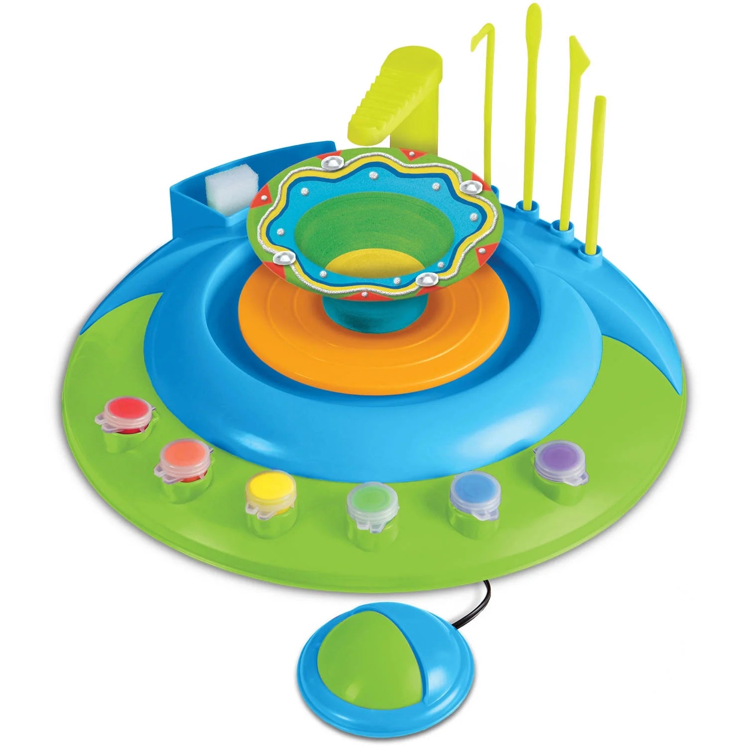 Real Motorized Pottery Wheel Activity Set for Kids Q287