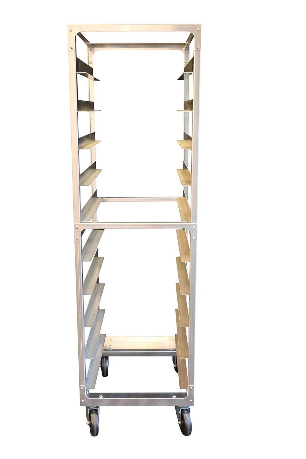 10 Tier Commercial Grade Aluminium Bun Rack with Heavy Duty Plate Casters C875747