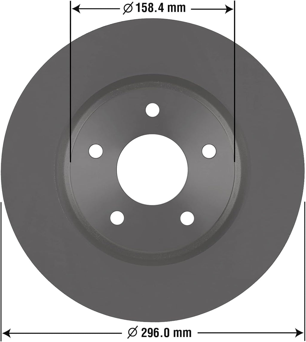 Front Brake Rotor Pack of 2 J1611