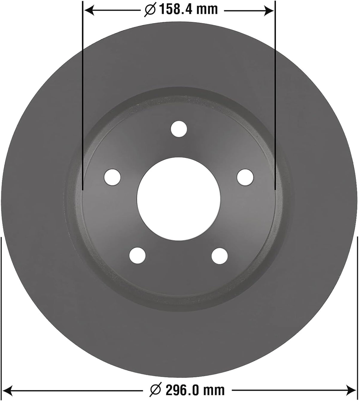 Front Brake Rotor Pack of 2 J1611