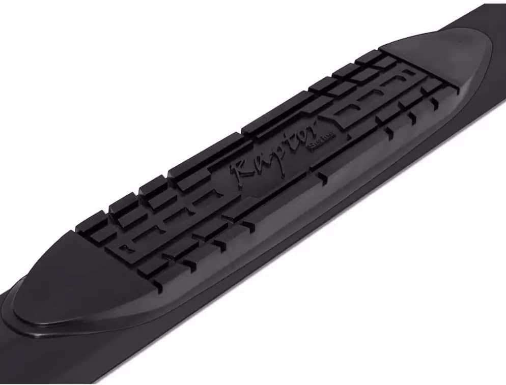 Black Curved Oval Side Step Bars S302