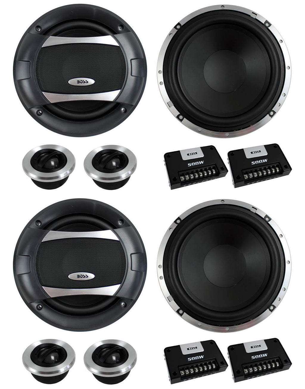 6.5x22 1000W 2 Way Component Car Speakers S57948