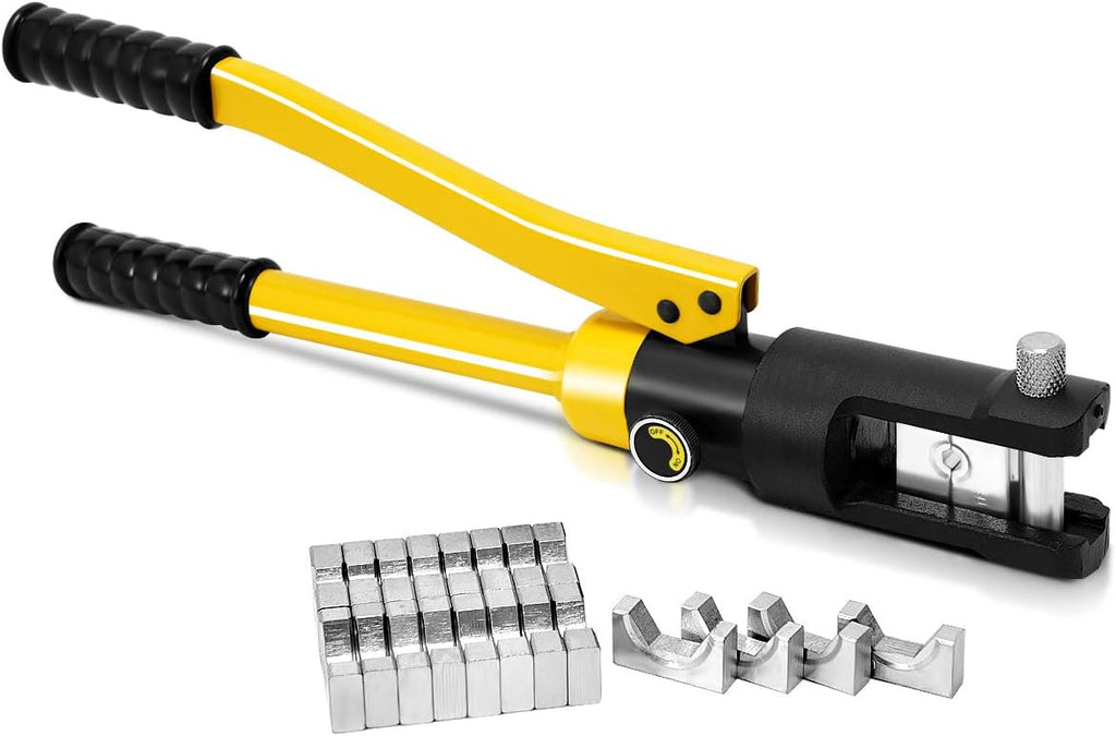 16 Ton Hydraulic Wire Crimper with 11 Dies F440