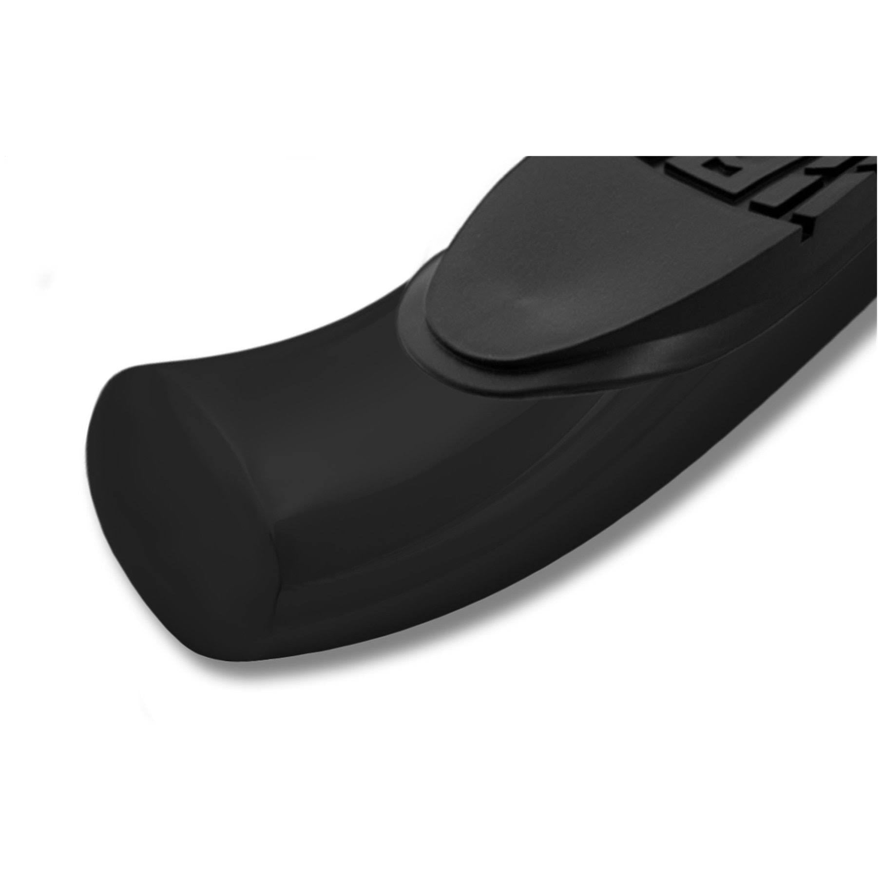 Black Curved Oval Side Step Bars S302