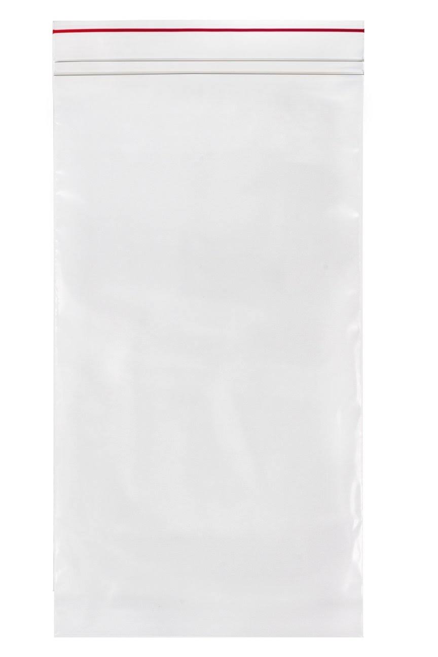 Reclosable Poly Bag with Zip Seal, Pack of 250 W240