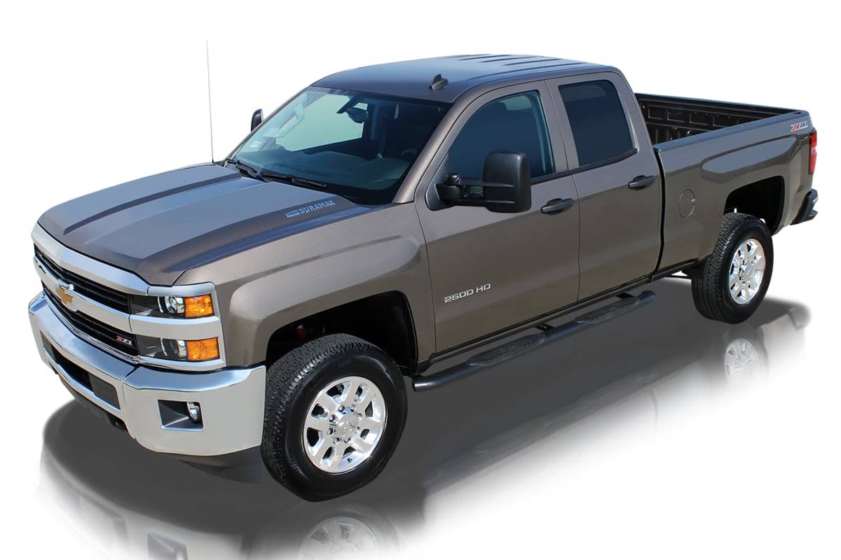 Black Curved Oval Side Step Bars S302