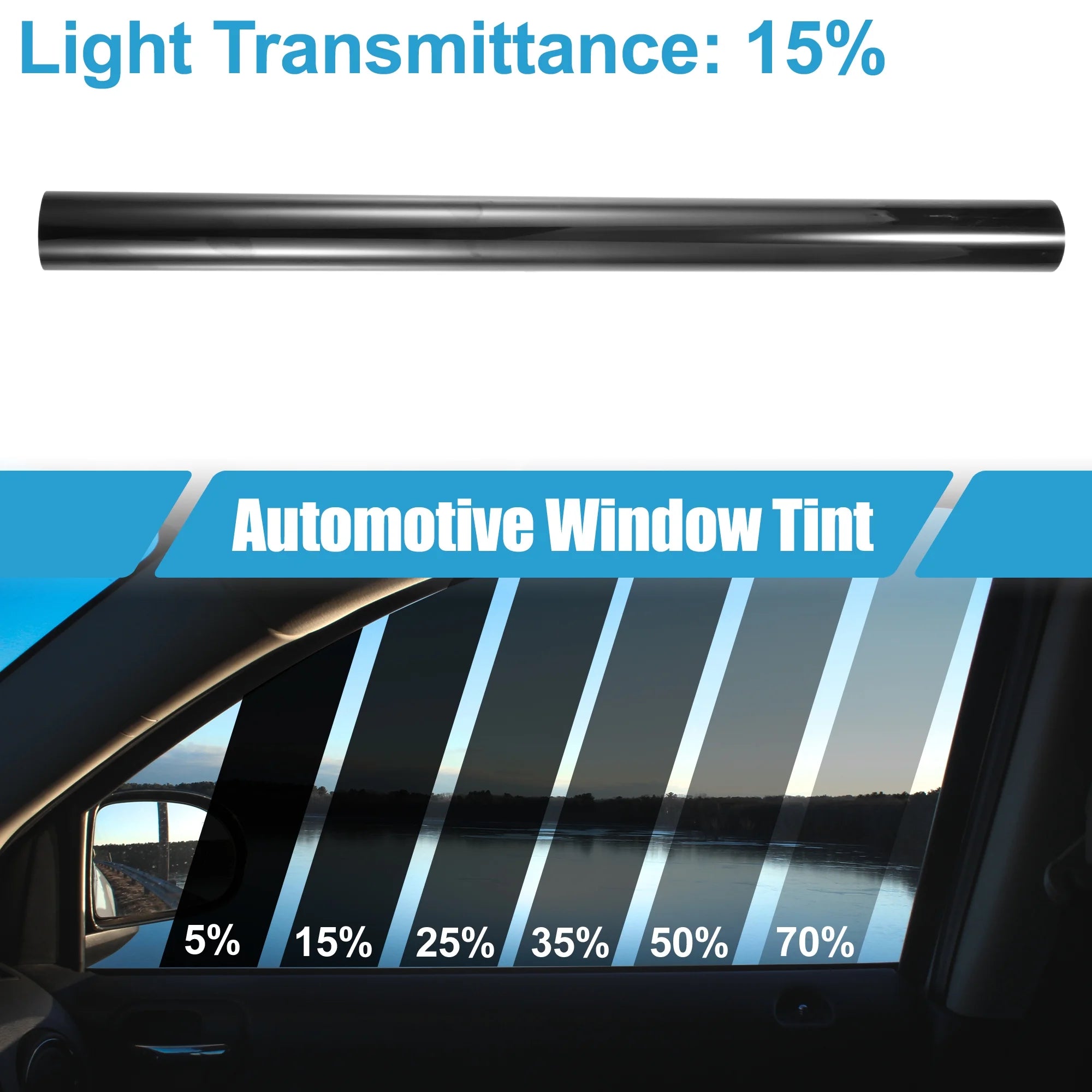 15% VLT 0.5x7m Car Ceramic Window Tint Film Y16399