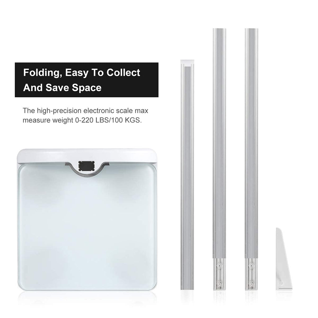 Digital Scale 2-in-1 200cm & 200lb Height Measurement Scale with Height Rod E5116