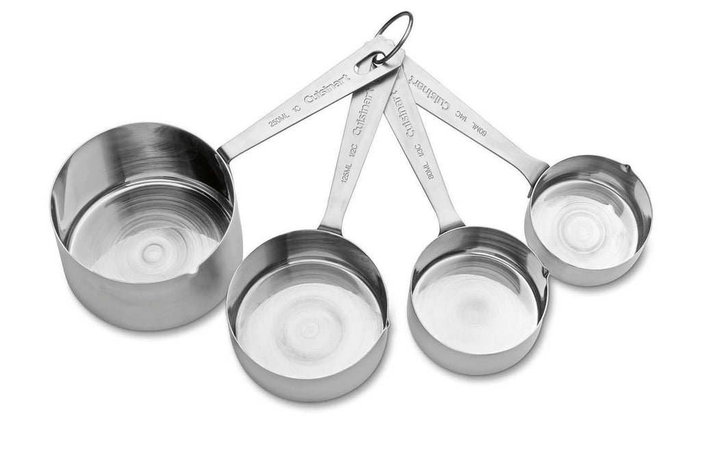 White Stand Mixer with Stainless Steel Measuring Cups and Spoons T88923