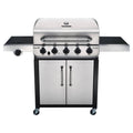 5 Burner Cabinet Gas Grill - Black/Silver D732370