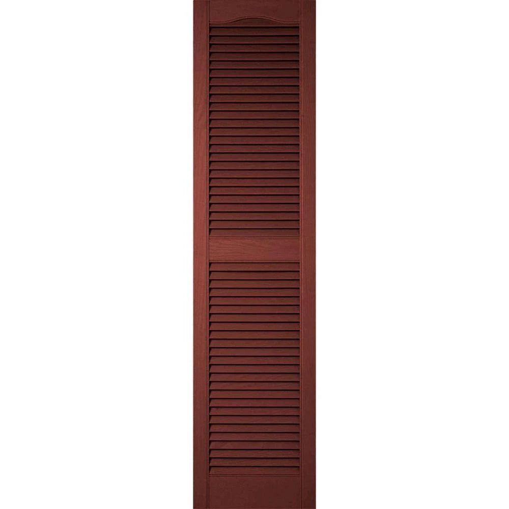 14 1/2 inch x 69 inch Vinyl Open Louver Shutters Per Pair W242695