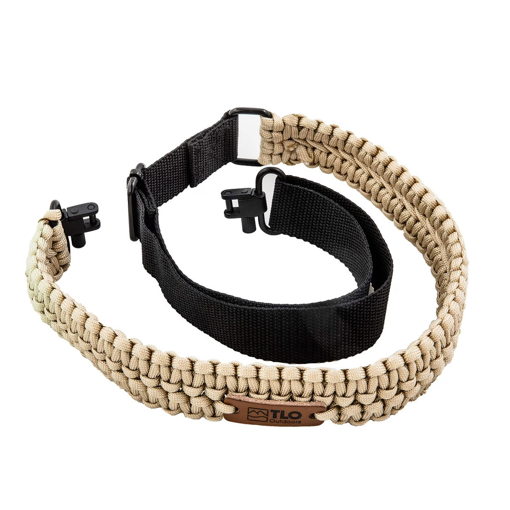Paracord Gun Sling with Traditional Swivels, Beige G671147