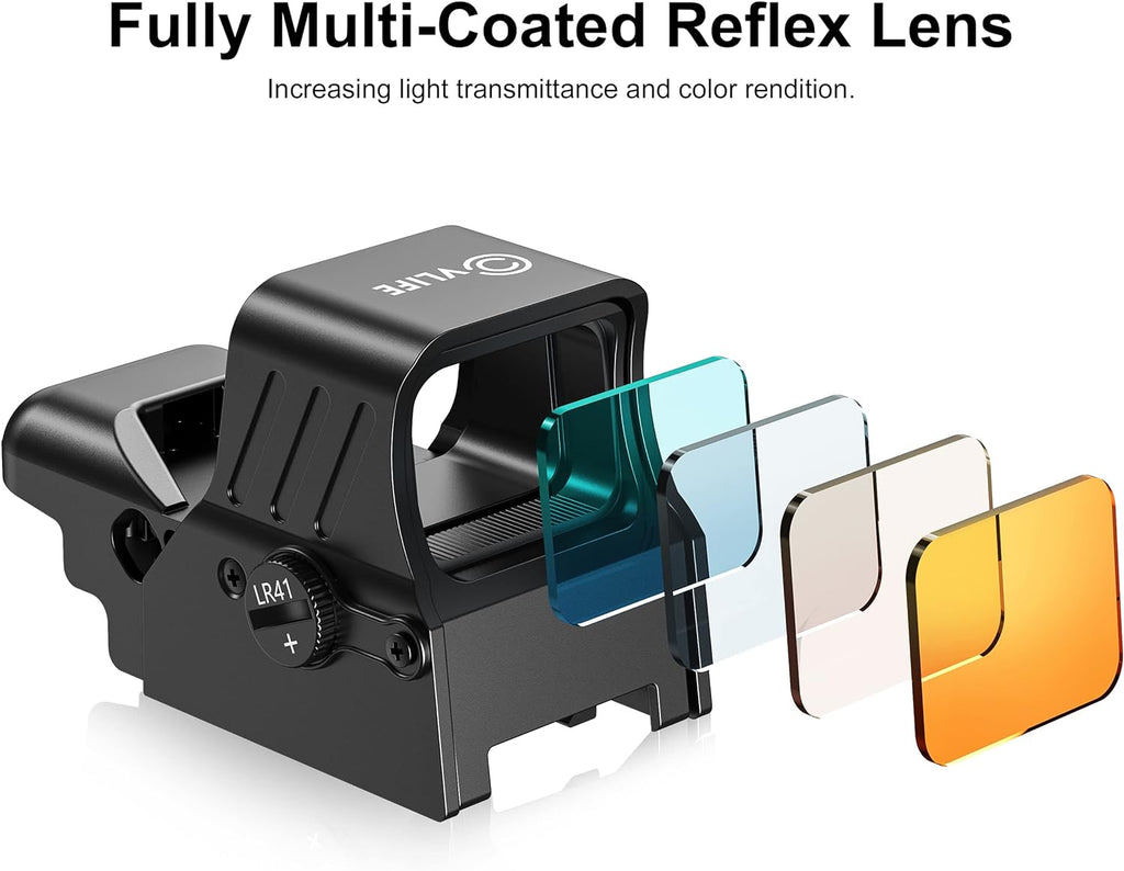 Red Dot Sight with Quick Detach Mount for 20mm Picatinny Rail Pack of 2 K7441