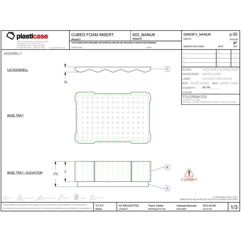 Orange Case with Foam B8219