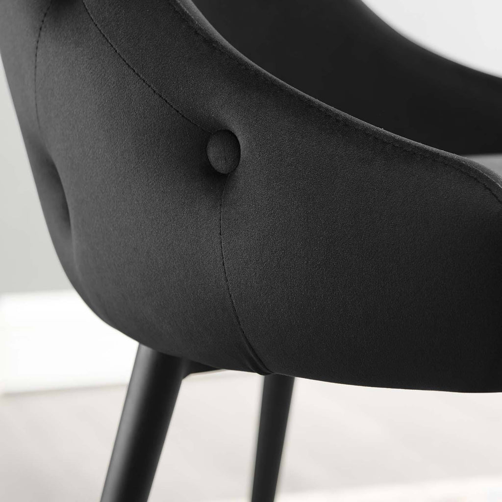 Dusty Rose Tufted Velvet Dining Side Chair Q1900