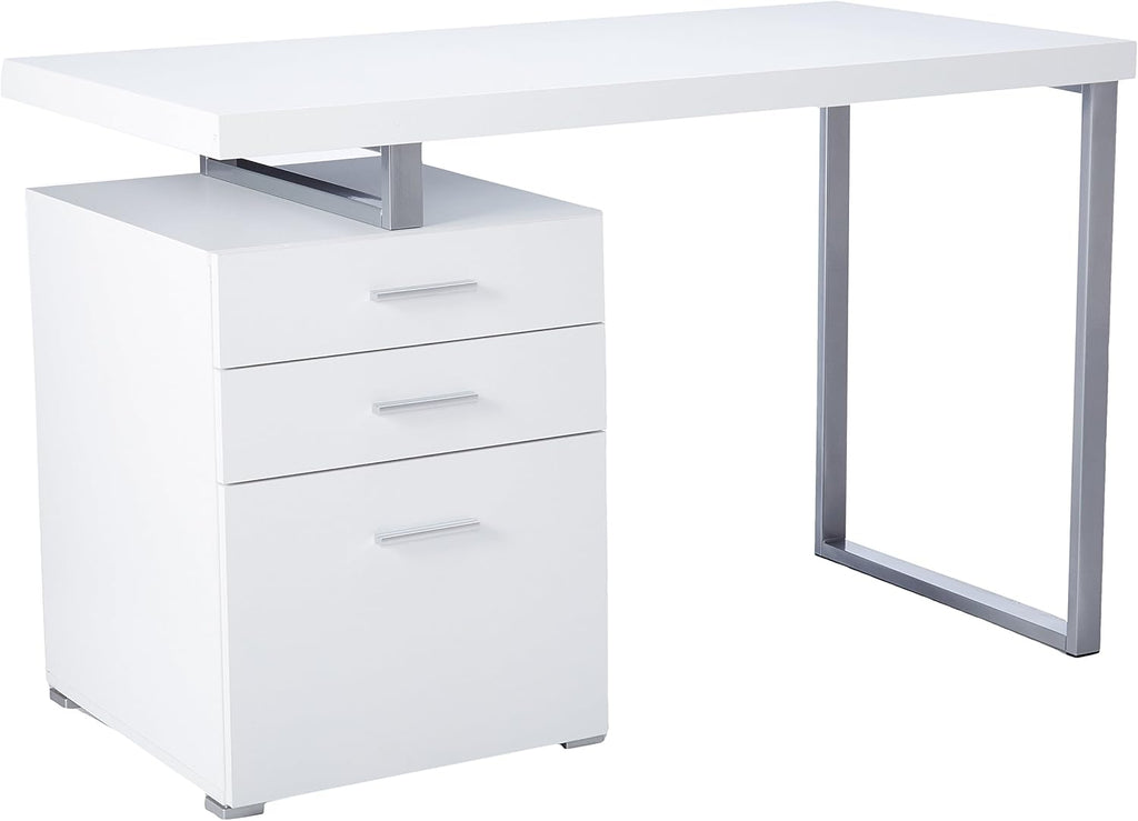 Dark Taupe Computer Desk with File Cabinet Q606182