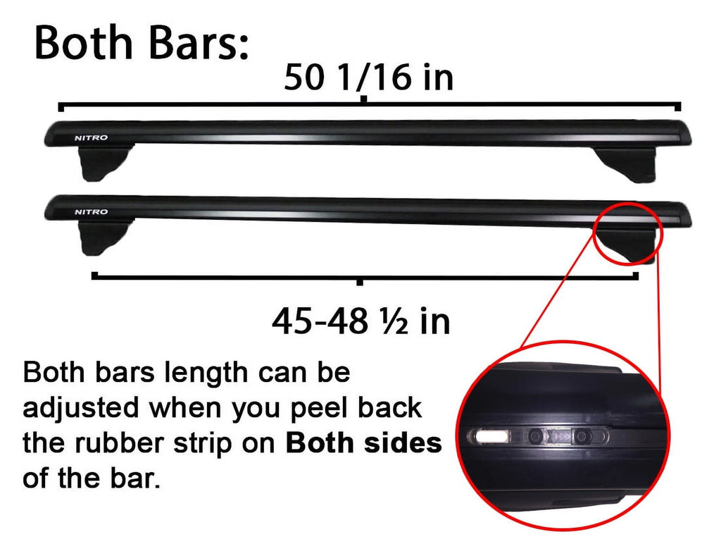 Roof Rack Crossbars for Dodge Nitro 2007-2012 I743170