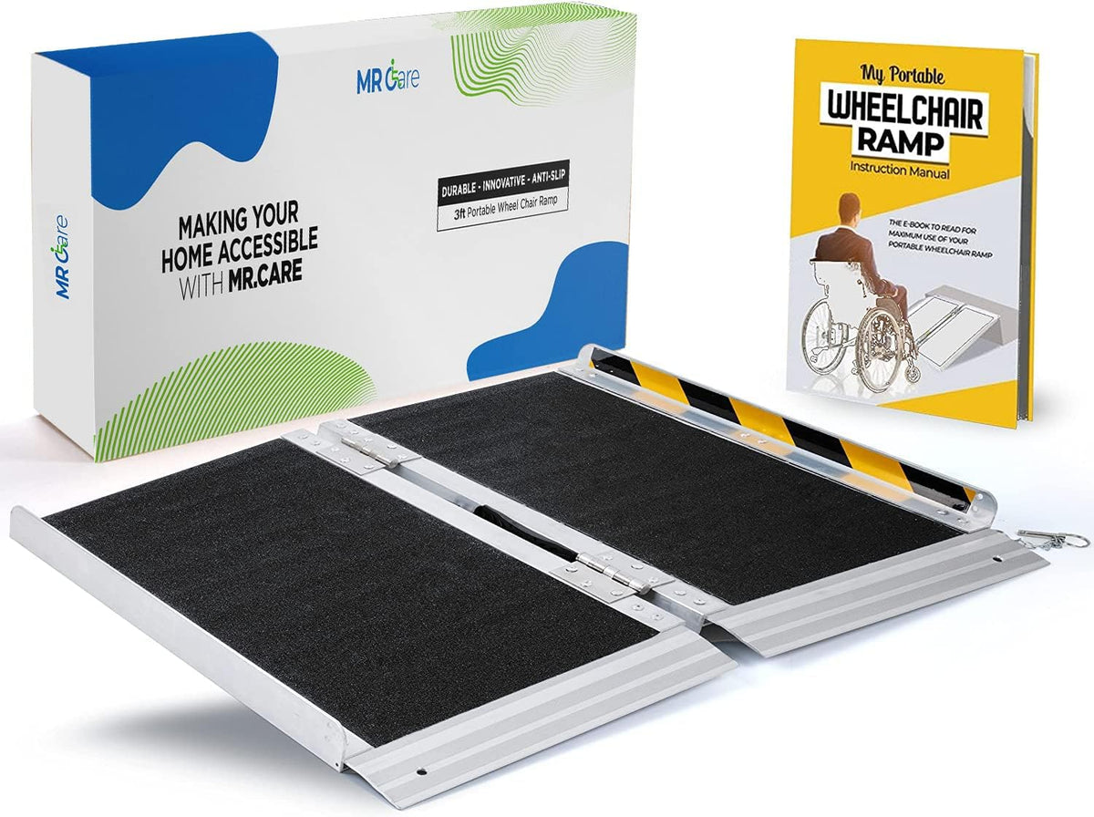Portable Foldable Wheelchair Ramp with Handle (3FT) H570439