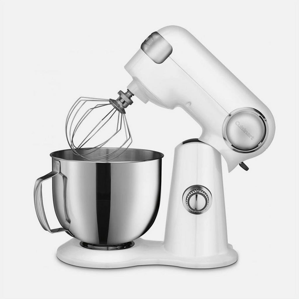 White Stand Mixer with Stainless Steel Measuring Cups and Spoons T88923