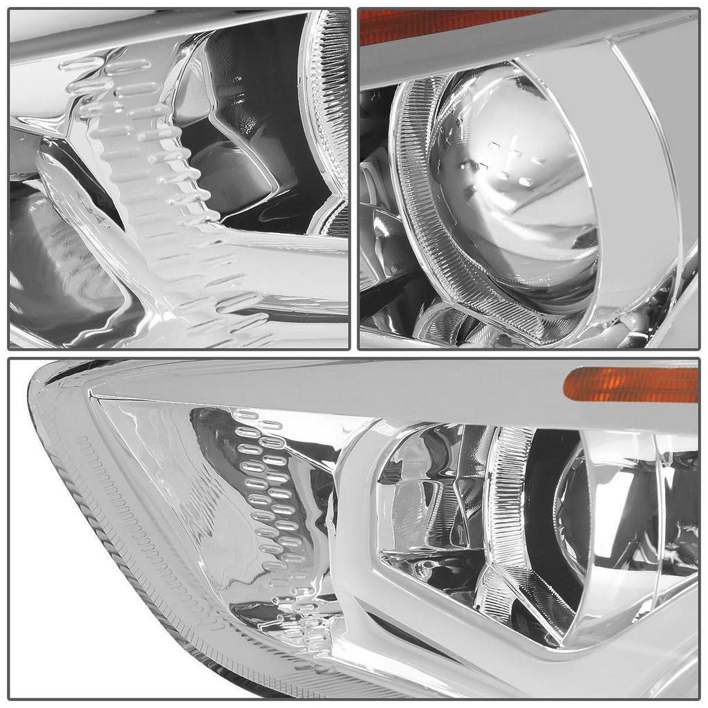 Chrome Housing Amber Corner Projector Headlight M75740