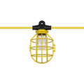 50 Foot 5 Bulb Incandescent Temporary String Light, Yellow - 2 Pack Z674