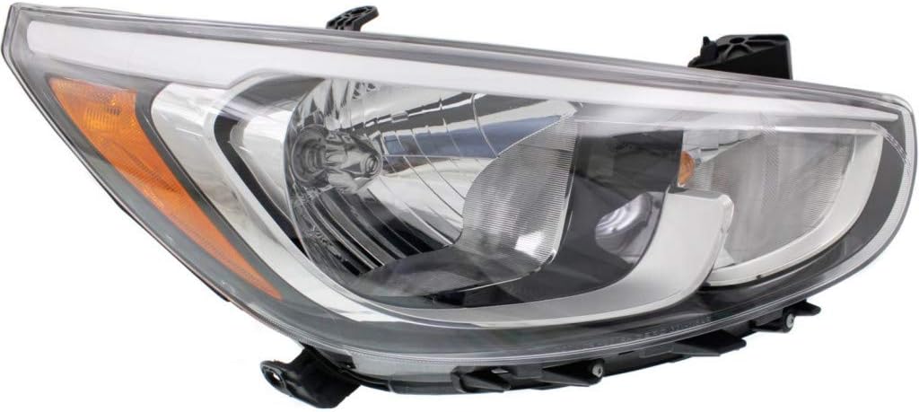 Hyundai Accent Headlight Assembly 2015 2016 Pair Halogen U303