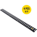 8 ft. Black Powder Coated E Track Tie Down Rail System 4 Piece C535