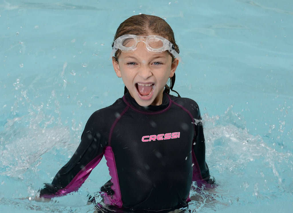 White / Pink Swim Goggles C7132
