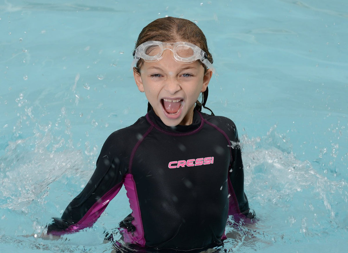White / Pink Swim Goggles C7132