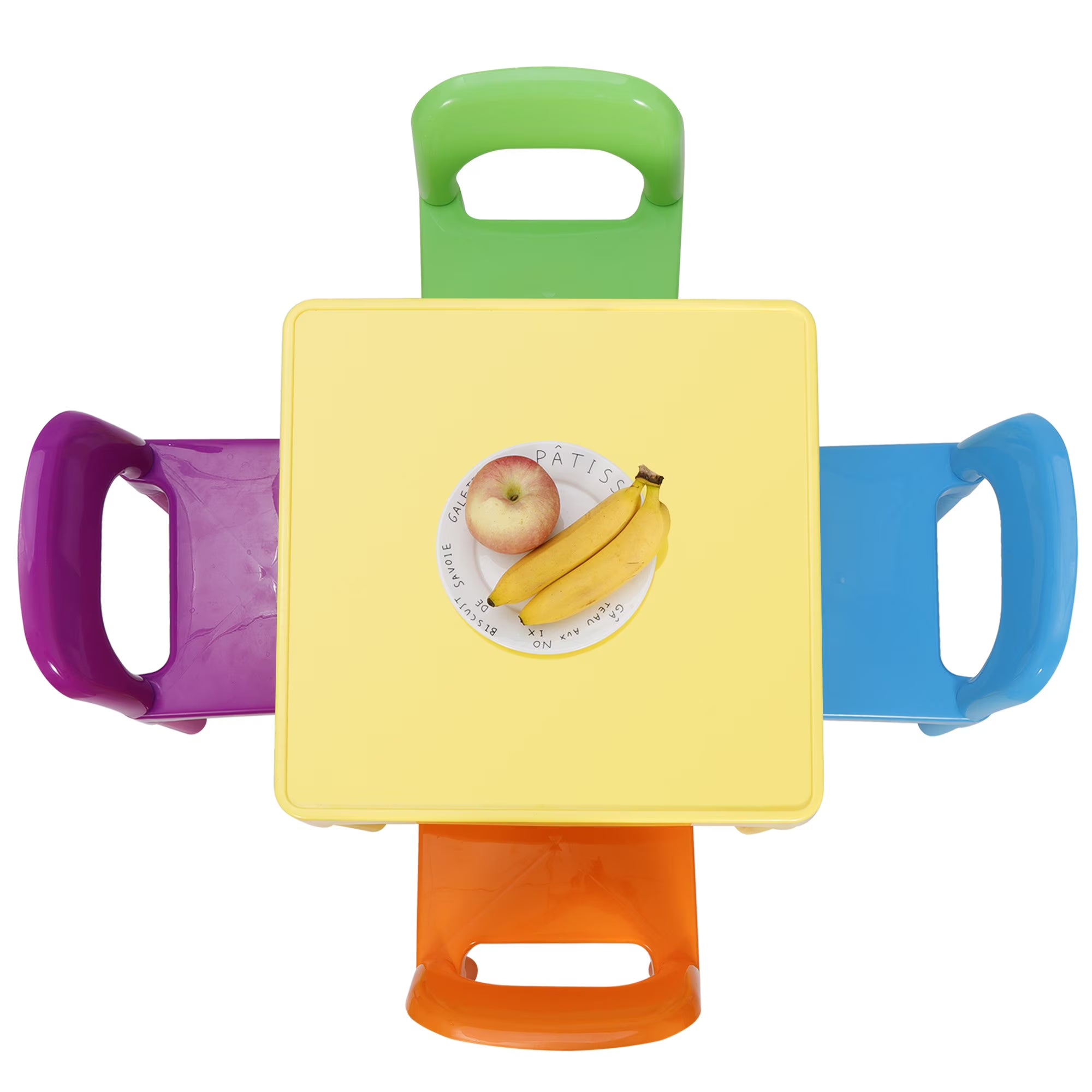 Colorful Plastic Kids Table with Four Chairs T926310