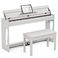 Black Full Size Weighted Key Digital Piano with Bench N252