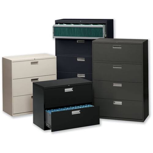 Charcoal Three-Drawer Lateral File Z77010