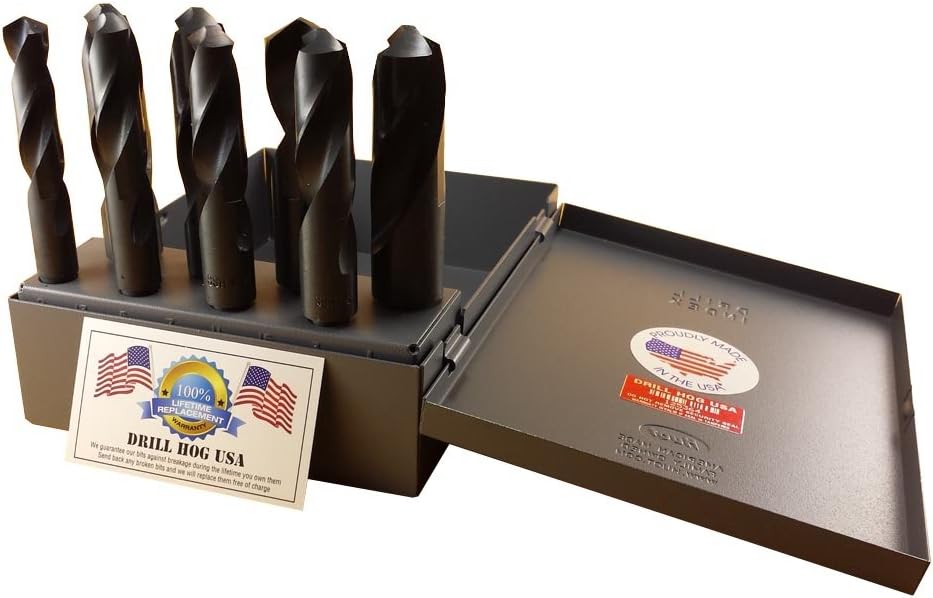 8 Pc Sliver & Deming Drill Bit Set 9/16 to 1" Y410323