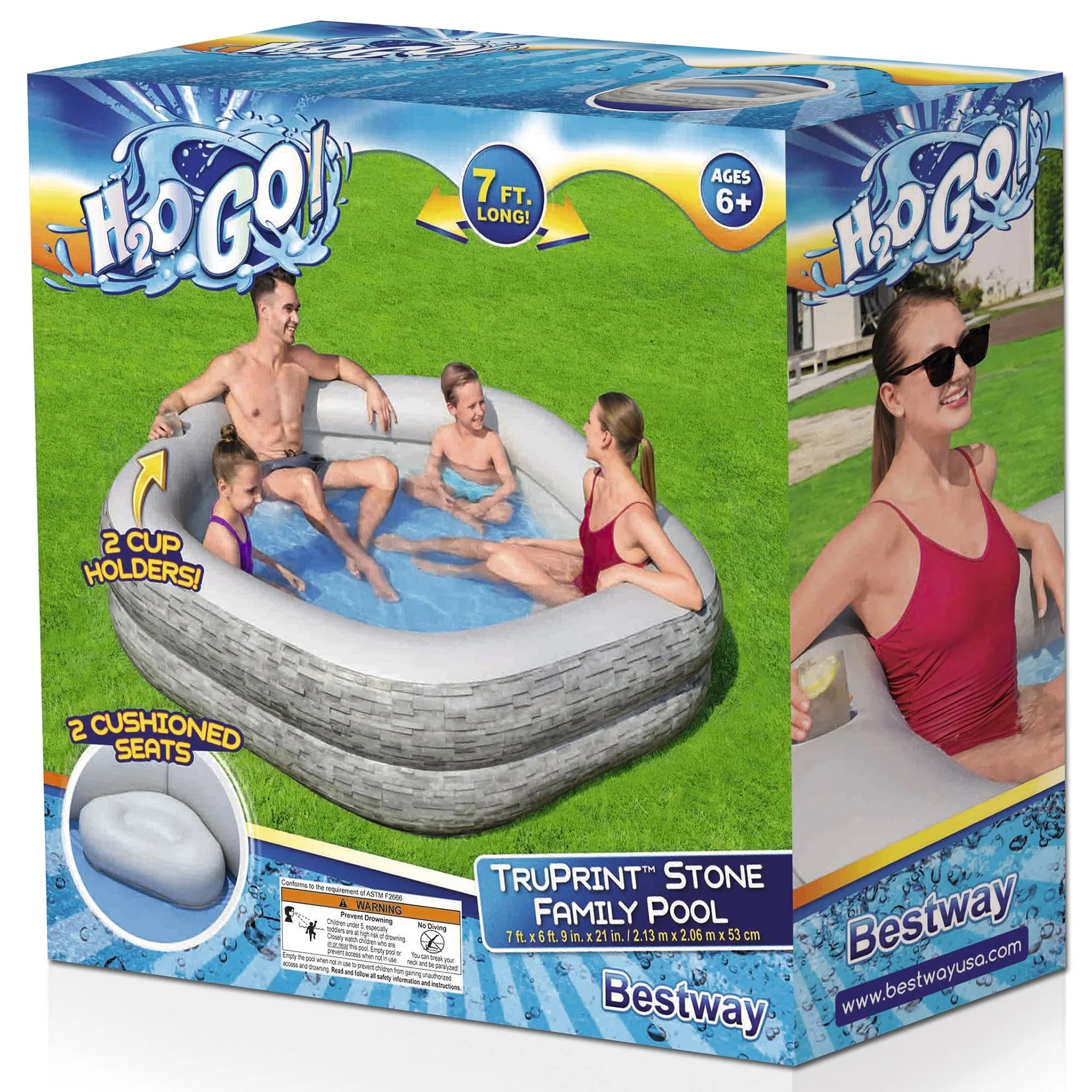 Family Inflatable Kiddie Pool B698951