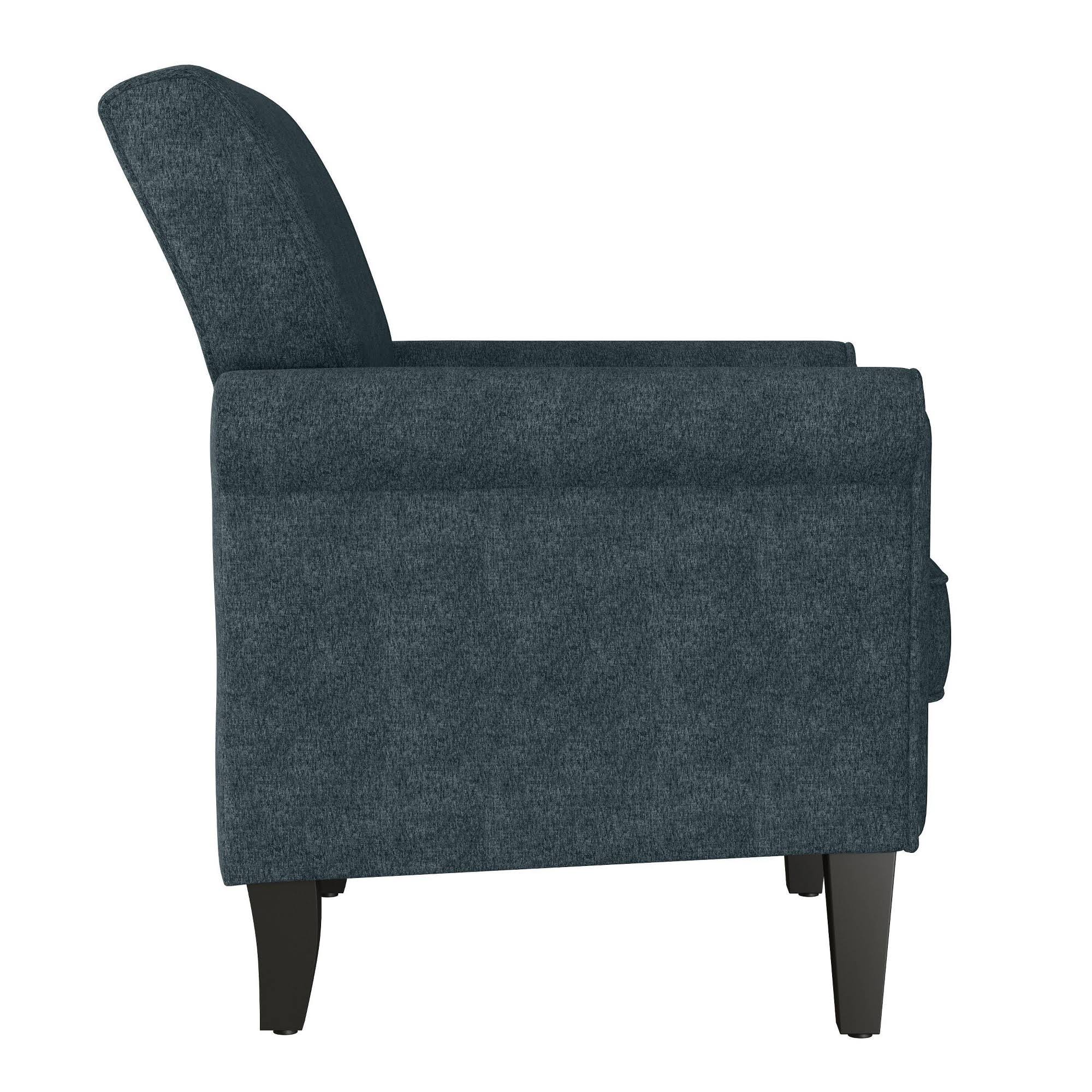 Blue Chenille Arm Chair D758381