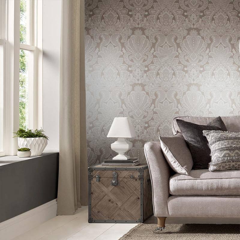 Souk Damask Sky Wallpaper R627