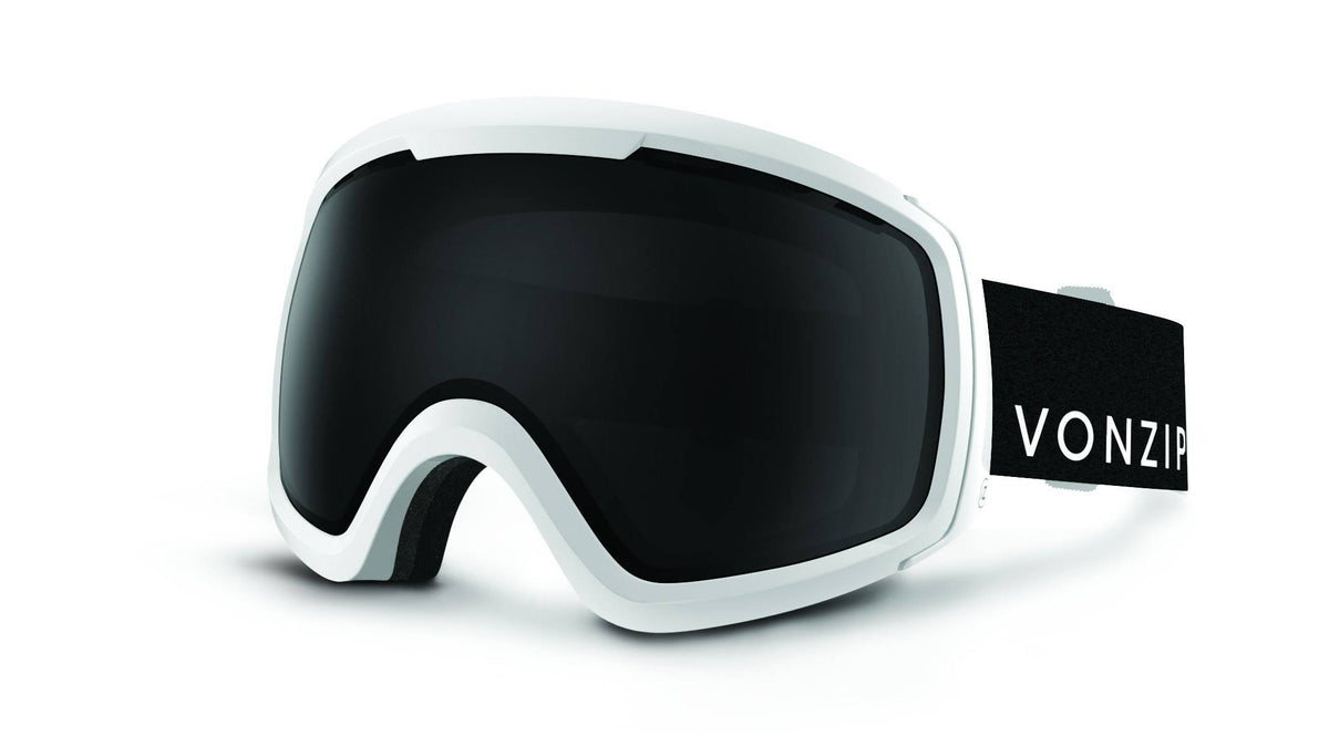 White Gloss Blackout Goggles W769