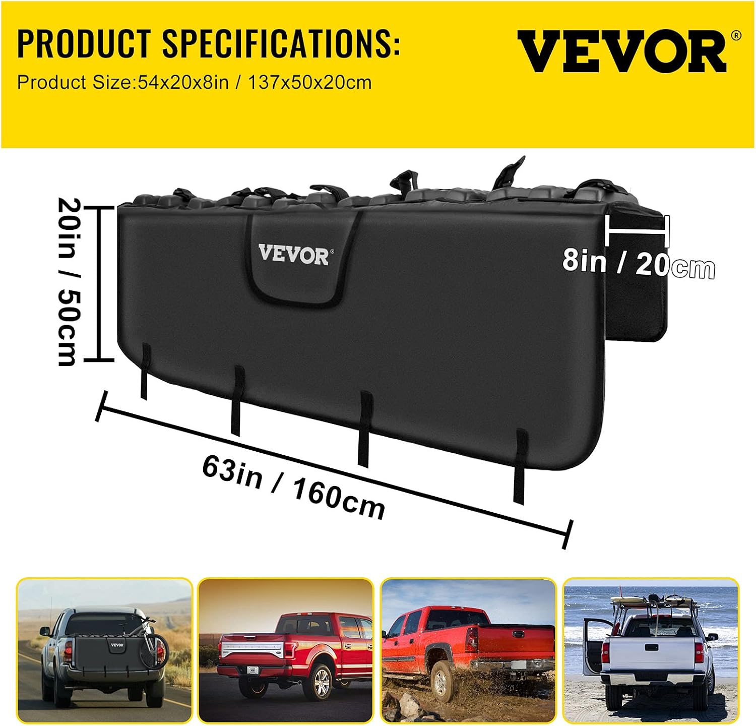 Tailgate Pad for Pickup Truck, 63 Bike Pickup Pad O842766